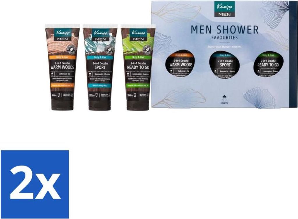 Kneipp - Men Duschfavoriten Geschenkset - Vorteilspack - 2 Stücke