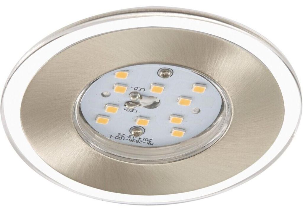 Briloner LED Einbauleuchten, matt-nickel 3er Set Produktbild 