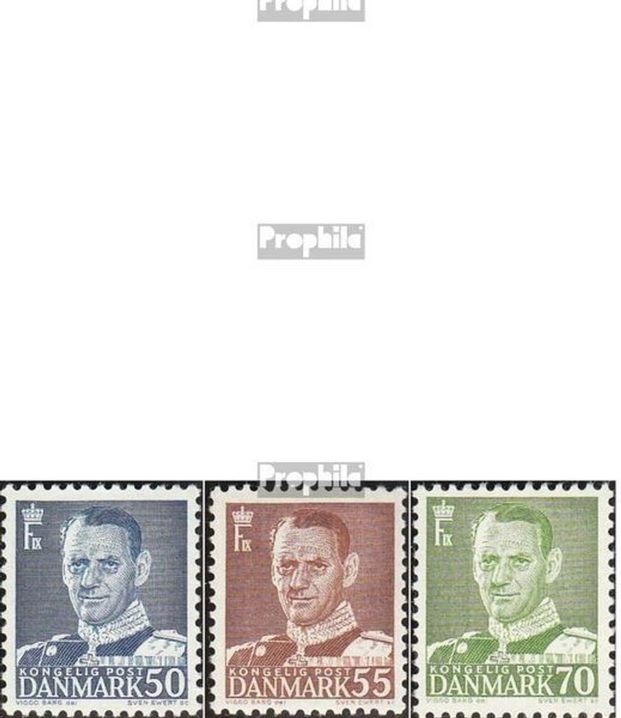 Briefmarken Dänemark 1948 Mi 302-318 (kompl.Ausg.) Jahrgang Produktbild 