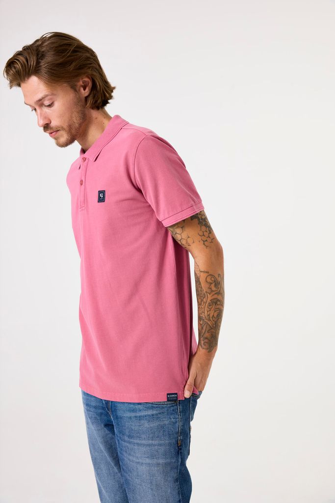 Garcia Z1105_men`s polo ss soft rose XXL