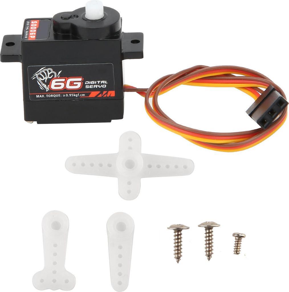 S0006P 6g Micro Kunststoff Getriebe Mini Servos für 1/24 RC Auto Flugzeuge Starrflügel Hubschrauber