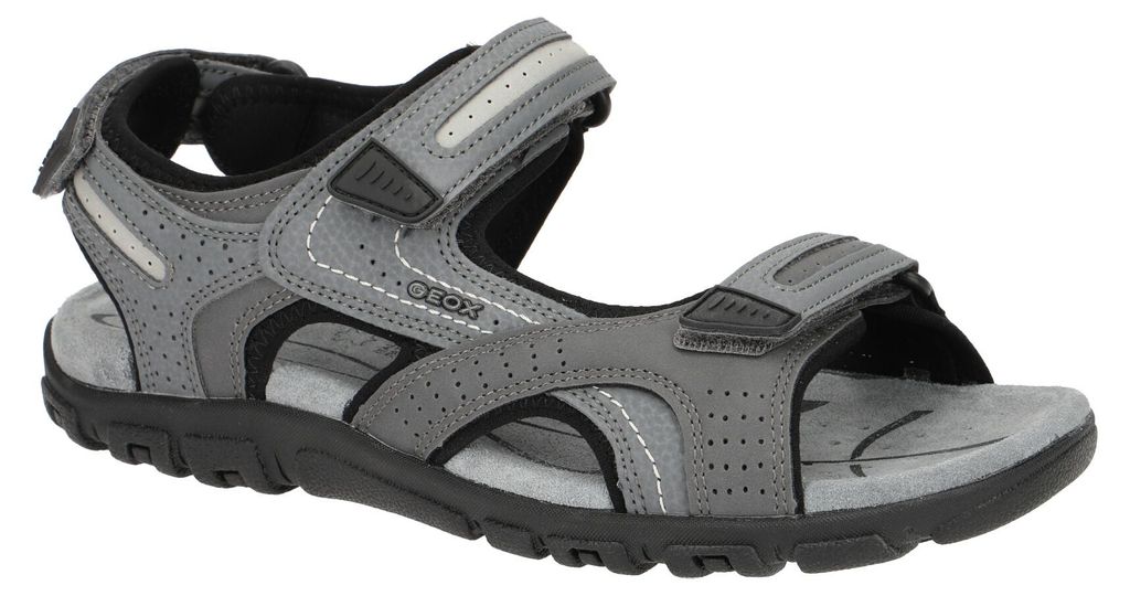 Geox STRADA Herren Sandale - sportliche Sandaletten grau Produktbild 