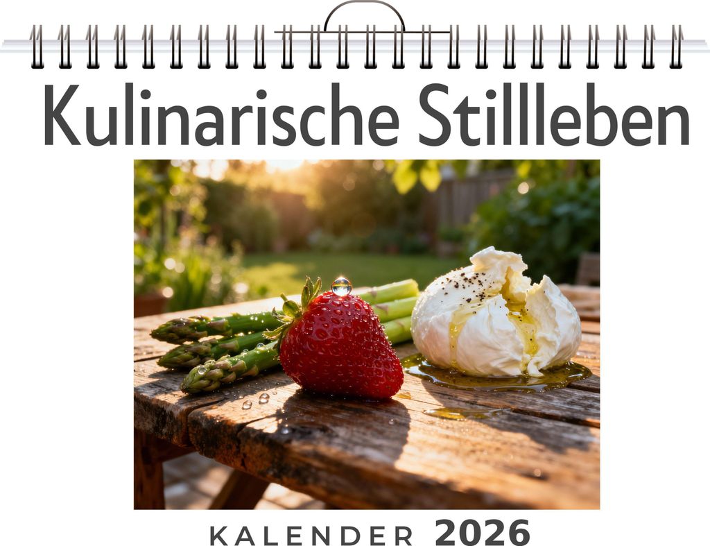 Kalender Kulinarische Stillleben: Zwölf Monatsmotive, kunstvolle Food-Fotografie, praktisches Kalendarium