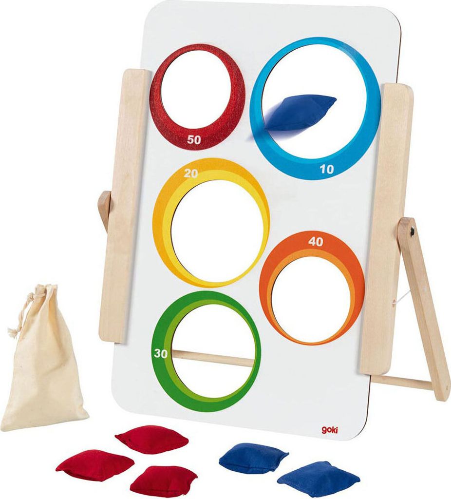 Goki Gioco di lancio in legno Borsa da lancio, 8dlg. Immagine del prodotto 