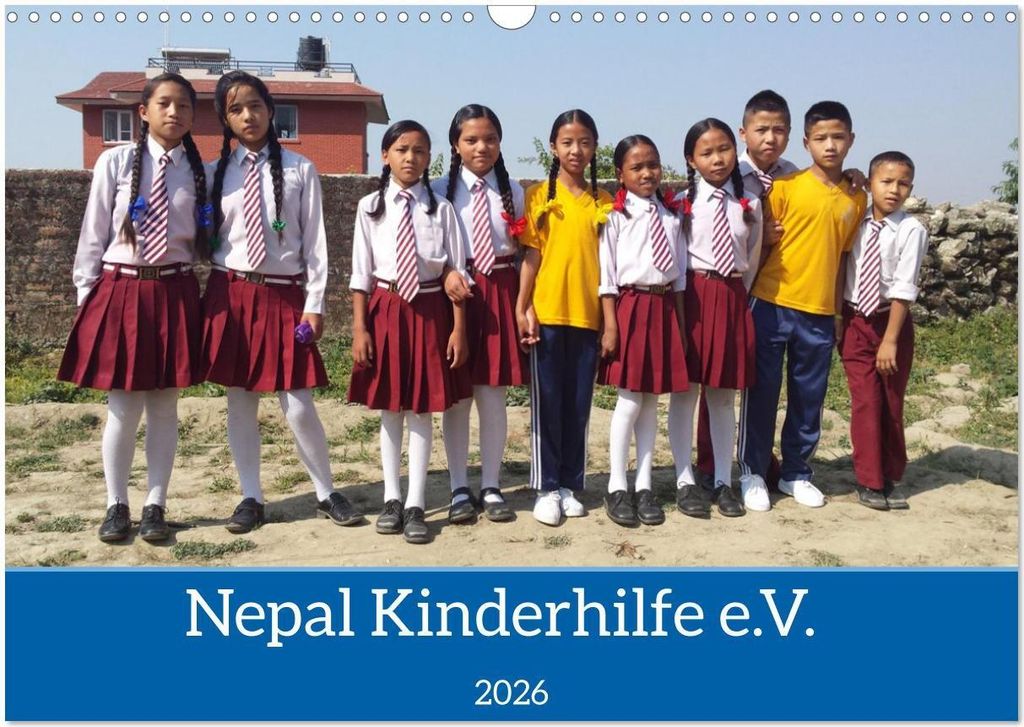 Kalender der Nepal Kinderhilfe e.V. (Wandkalender 2026 DIN A3 quer), CALVENDO Monatskalender
