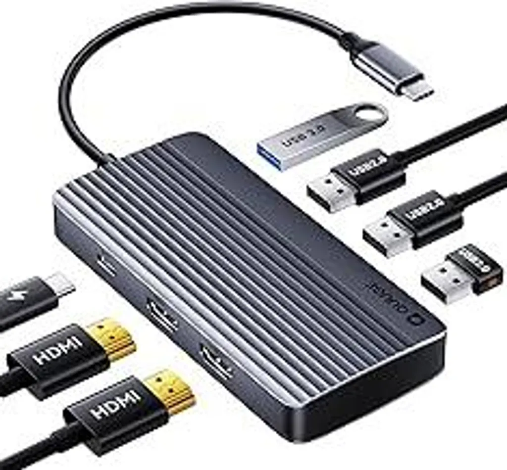 Hub USB C Dual HDMI 4K: Docking Station Universale Laptop 7 Porte