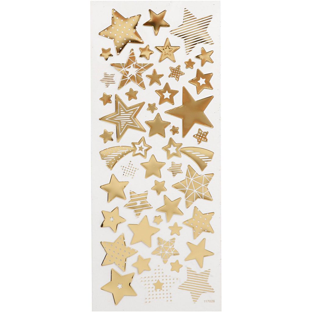 Creativ Company 29152, Gold, Sichtverpackung, 100 mm, 240 mm, 52 Stück(e), 1 Blätter