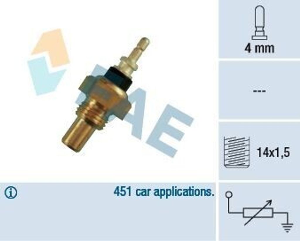 FAE Sensor Kühlmitteltemperatur 32220 für VW LT 28-35 II Bus (2DB 2DE 2DK)