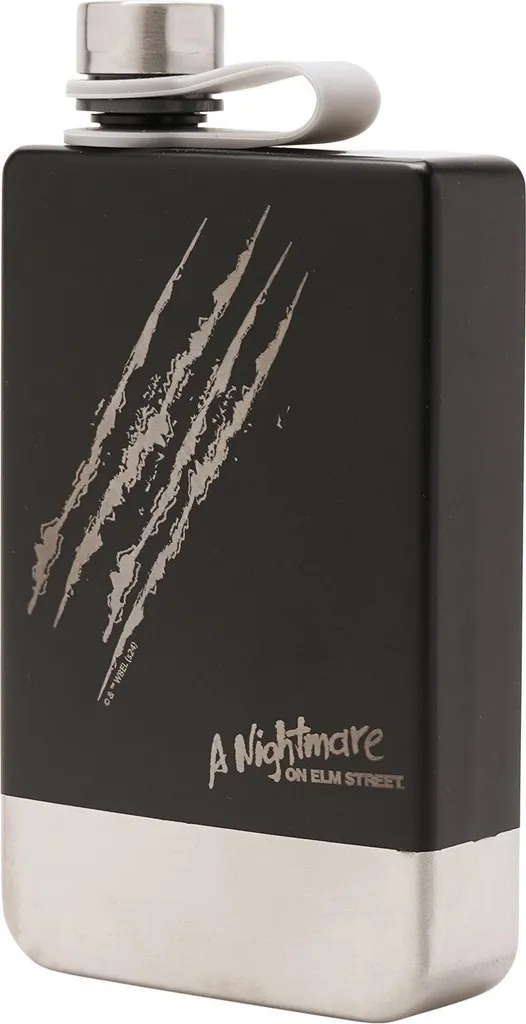 Cadeau Fan Horreur : Flasque de Hanche Freddy Krueger Slash pour Sorties