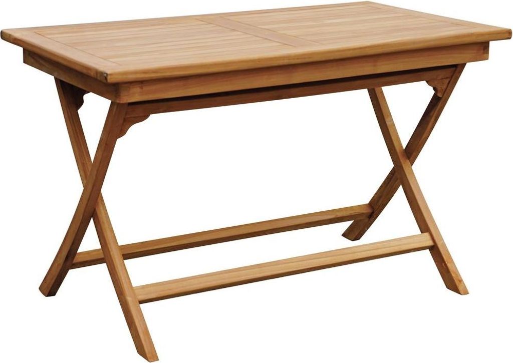 Klappbarer Gartentisch aus Teakholz 80x120cm Lipari