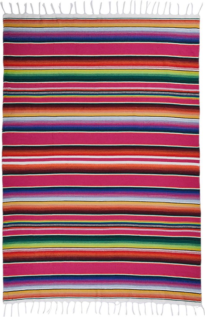Mexický styl Stolní běžec, 150x180cm Magenta Rainbow Obrázek produktu 