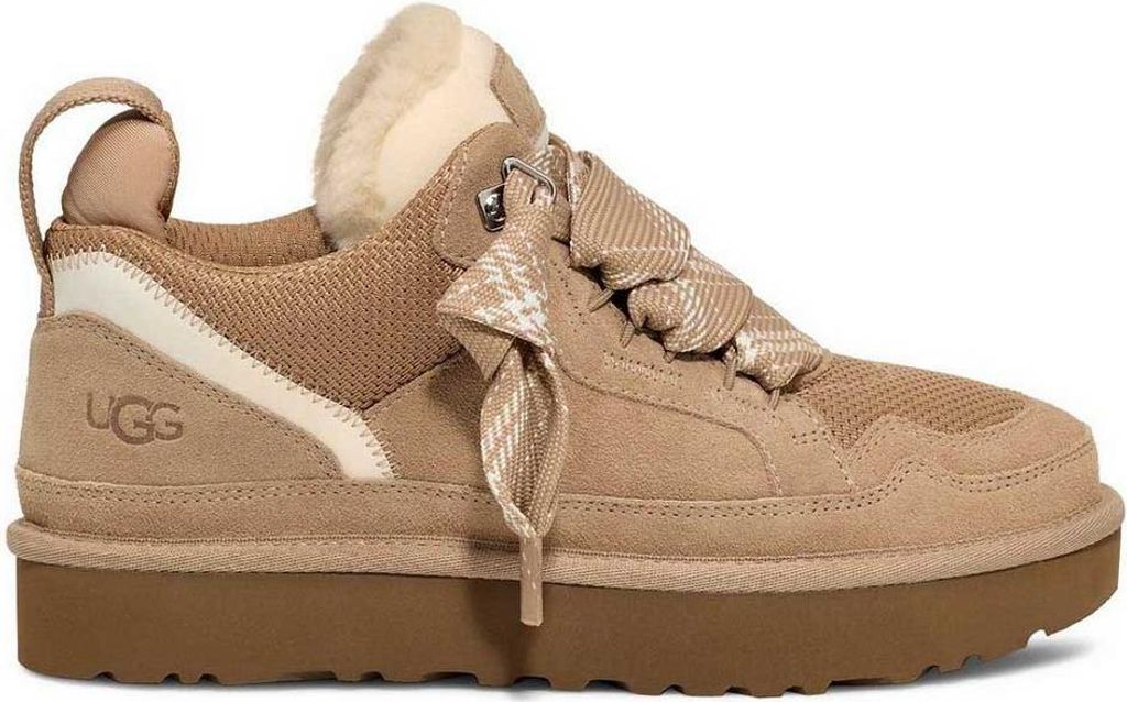 A single UGG women's sneaker is shown against a white background.
