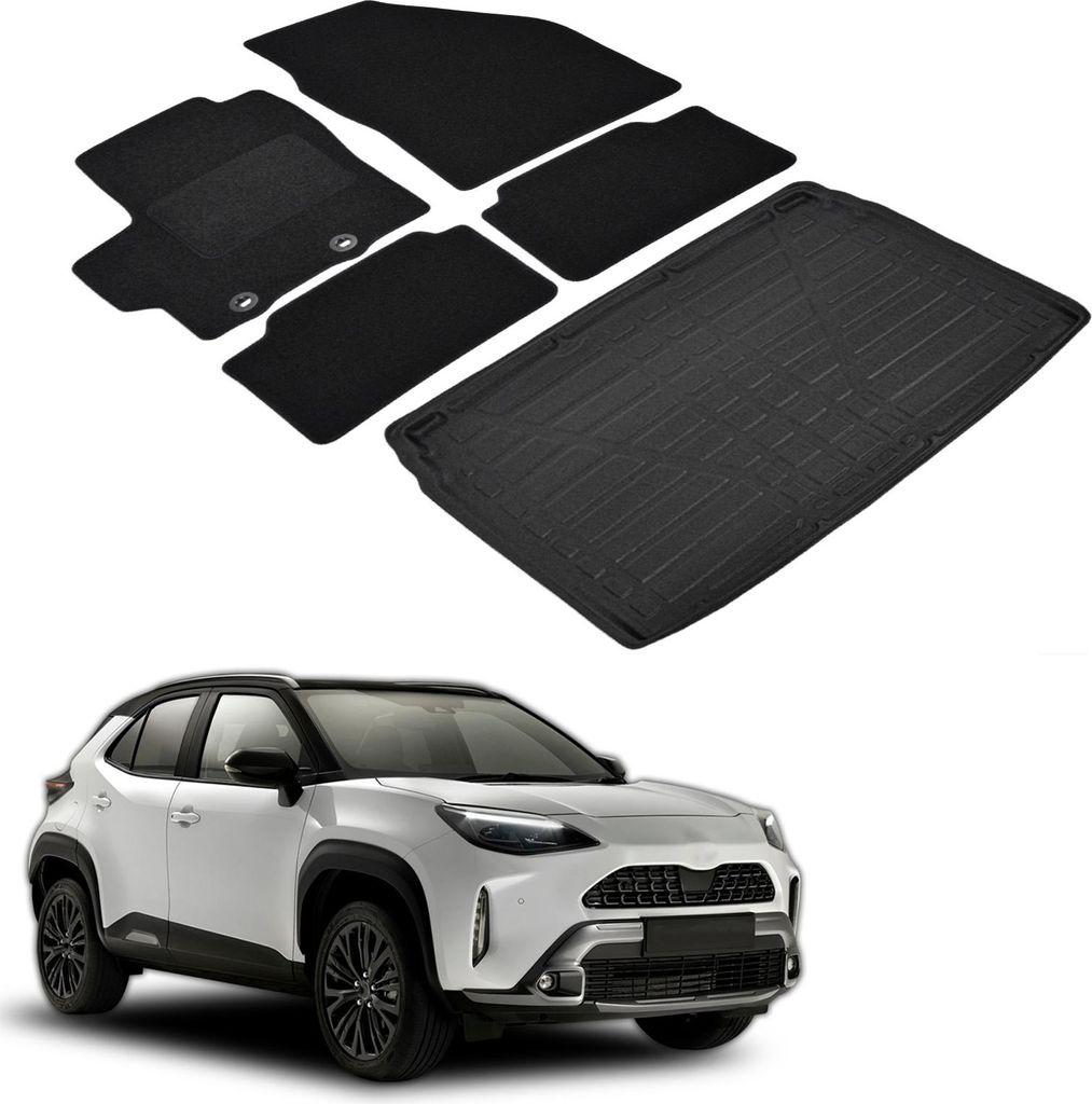 Kofferraumwanne Fußmatten Set Für Toyota Yaris Cross Ab Produktbild 