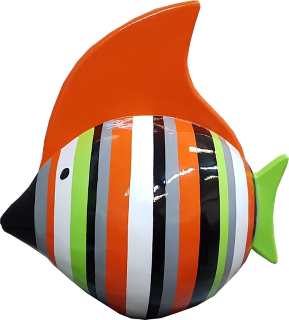 Design Wohn Deko Statuen Skulpturen Figuren Abstrakte Fisch Figur Dekoration