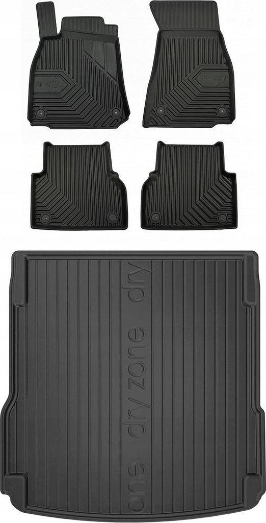 SET 77 Gummimatten und Fußmatten AUDI A6 C8 Kombi ab 2018