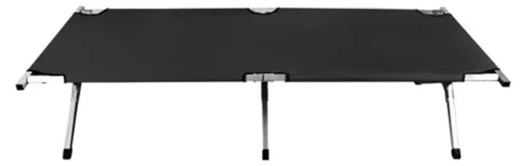 TRIZAND 23190 Feldbett 189 × 70 × 43 cm schwarz Produktbild 