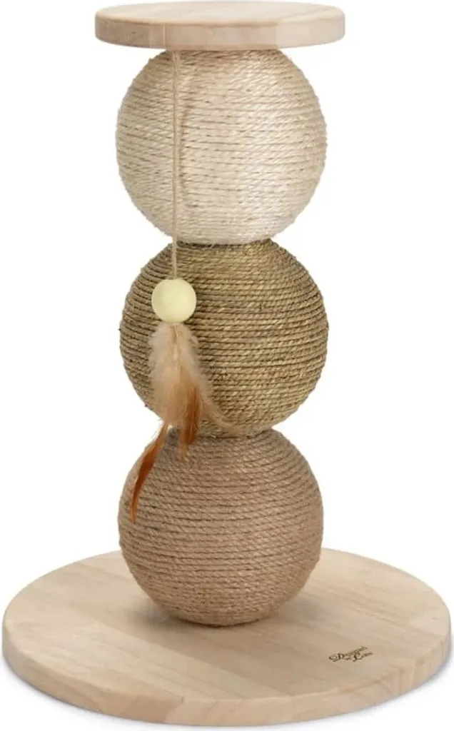 Protégez vos Canapés avec ce Griffoir Boule en Bois Design pour Chat