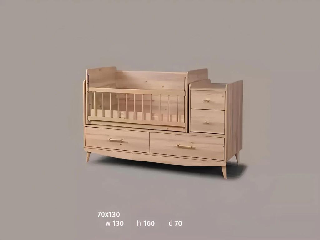 Säugling Zimmer Schlafzimmer Komplettzimmer Baby Bett Schrank Kommode 3tlg.