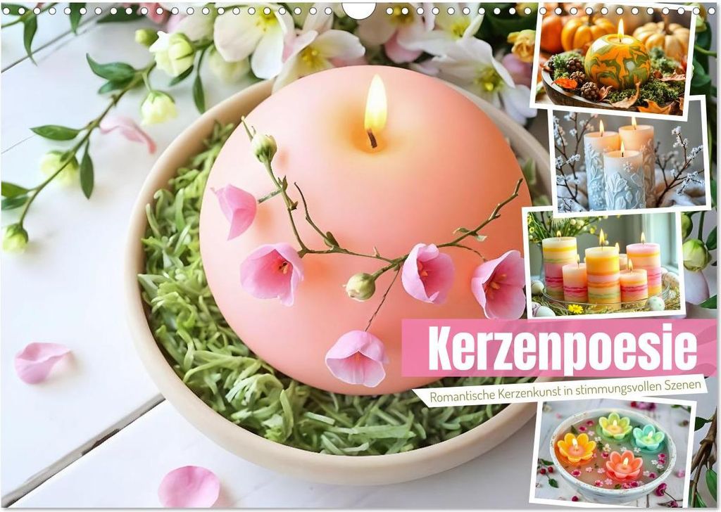 Kerzenpoesie - Romantische Kerzenkunst in stimmungsvollen Szenen (Wandkalender 2027 DIN A3 quer), CALVENDO Monatskalender