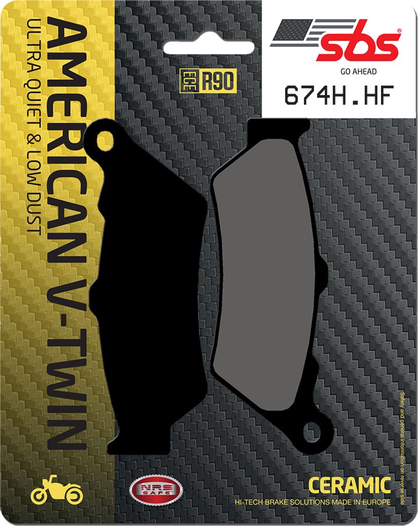 Bremsbelag SBS 674H.HF (Satz pro Scheibe) Street High Power Ceramic