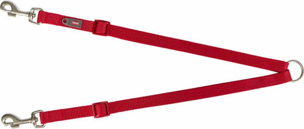 2 Hundeleinen-Koppler Trixie Premium Rot