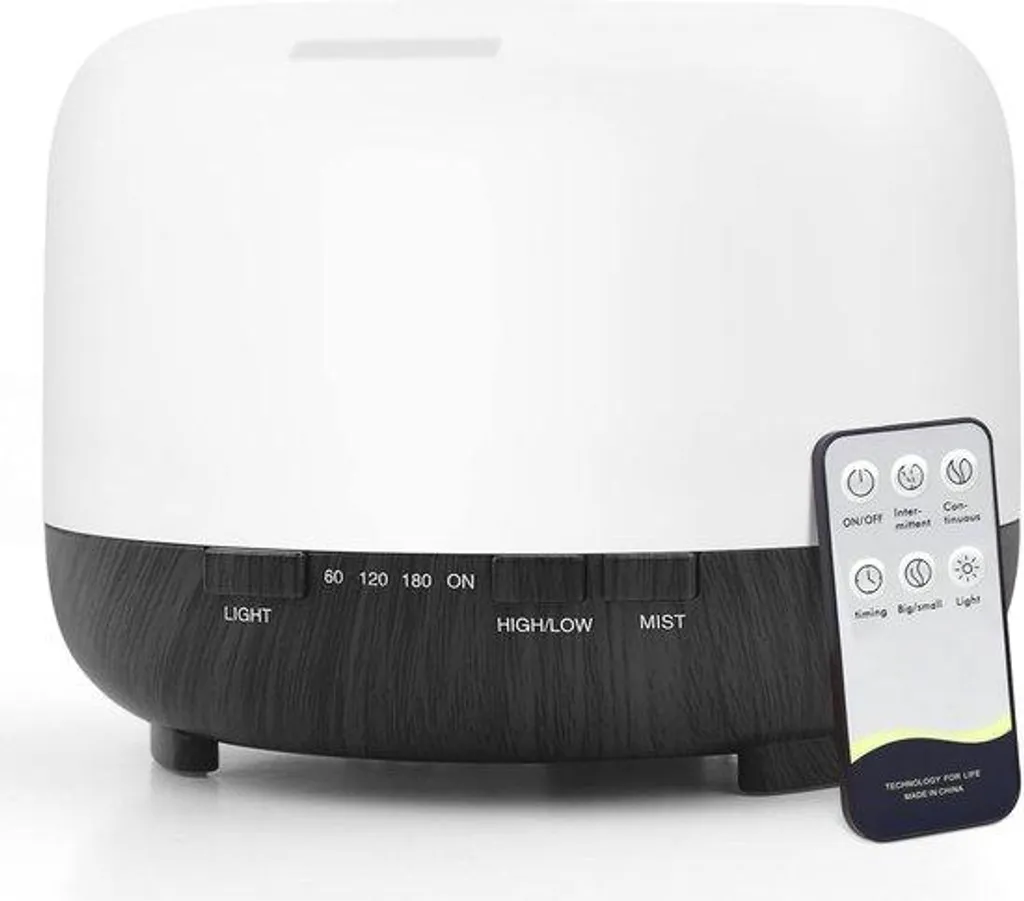 Diffuseur d'arômes 500ml contre l'air sec et pour mieux dormir