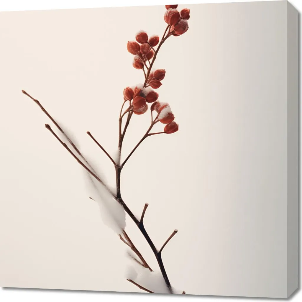 Quadro 70x70 cm La Forza Sottile dell'Inverno - Arte Moderna Parete