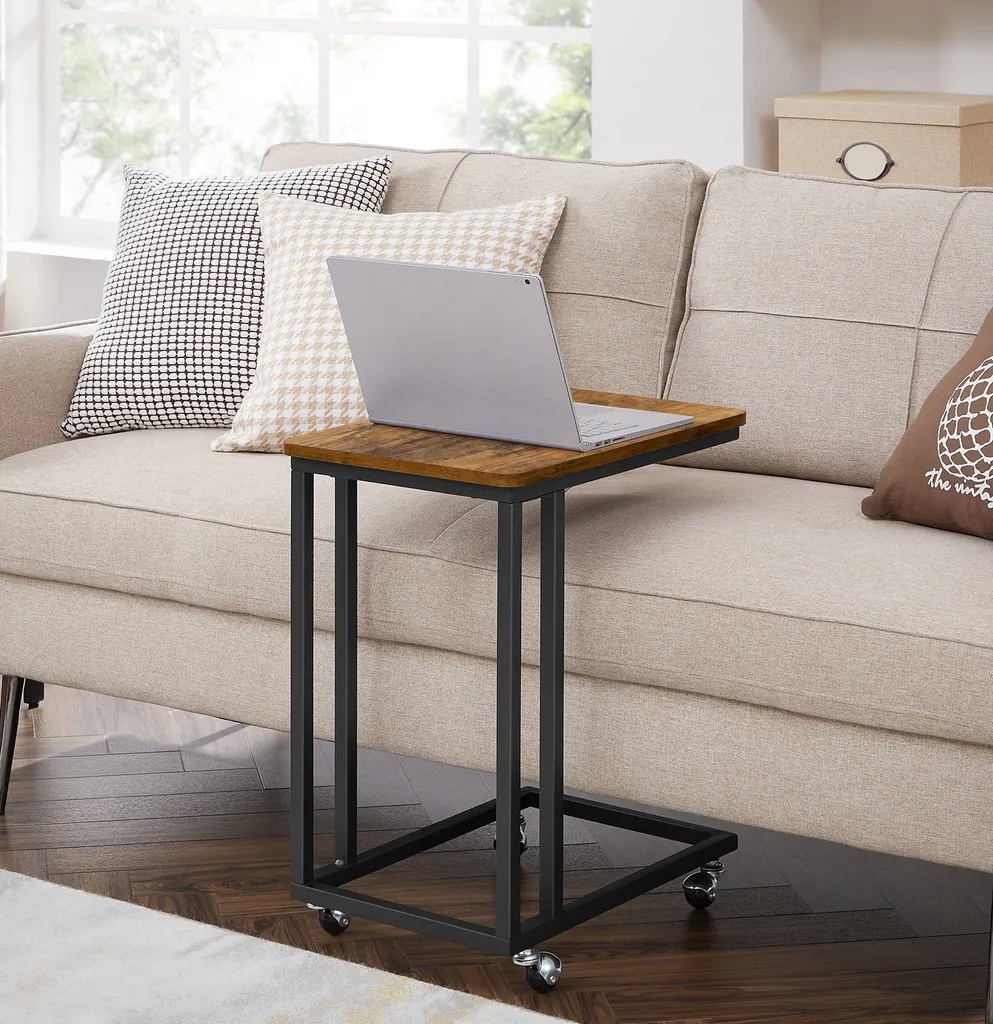 Petite Table de Salon Gain de Place Mobile pour Espaces Restreints