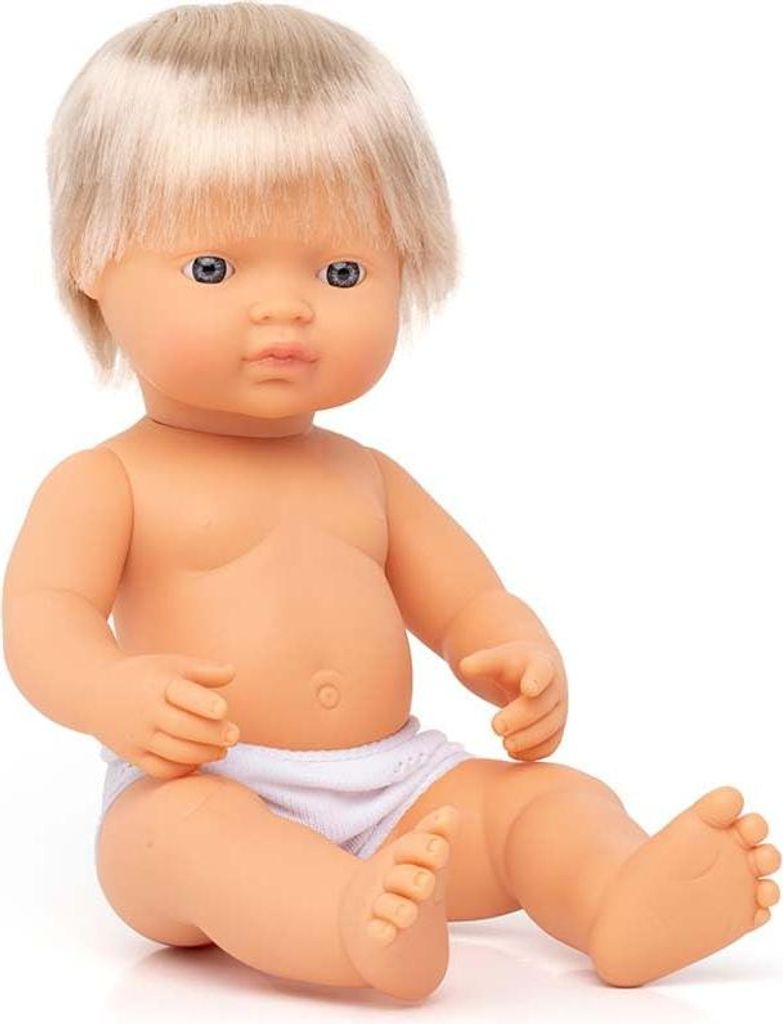 Miniland Babypuppe europäischer Junge 38cm-31051