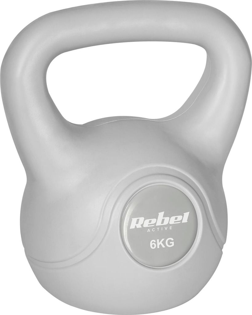 Rebel Active Kettlebell 6kg Grau für vielseitiges Training Produktbild 