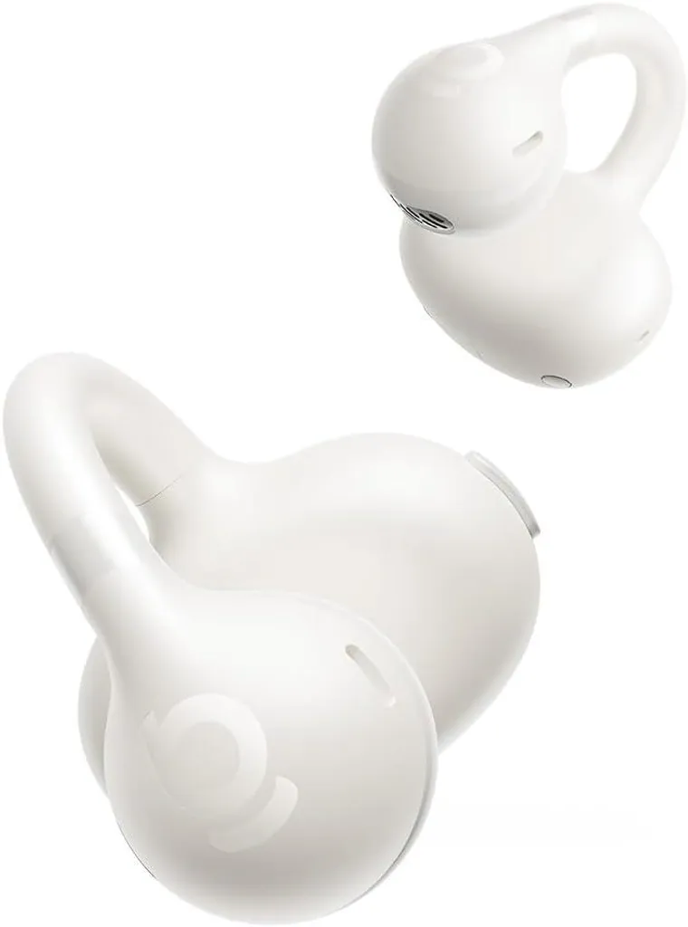 Open-Ear Ohrclip Kopfhörer mit Superbass, 12-mm Treiber, KI-Mikrofonen, BT 6.0,IP55 Schutz, 38h Akku,leichtem Komfortdesign & präziser Tastensteuerung