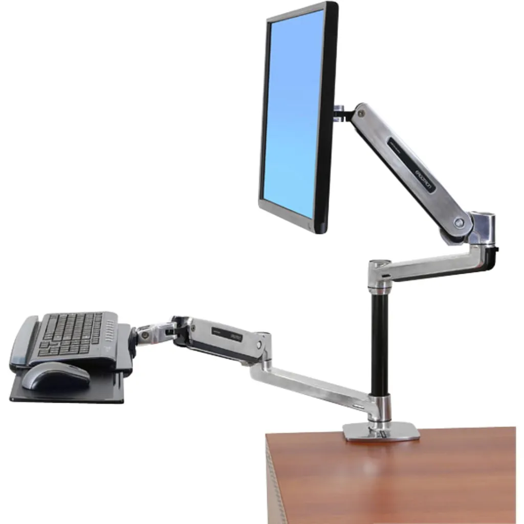 Ergotron 45-384-026 LX HD Support Écran Assis-Debout avec Bras Mobile - 2