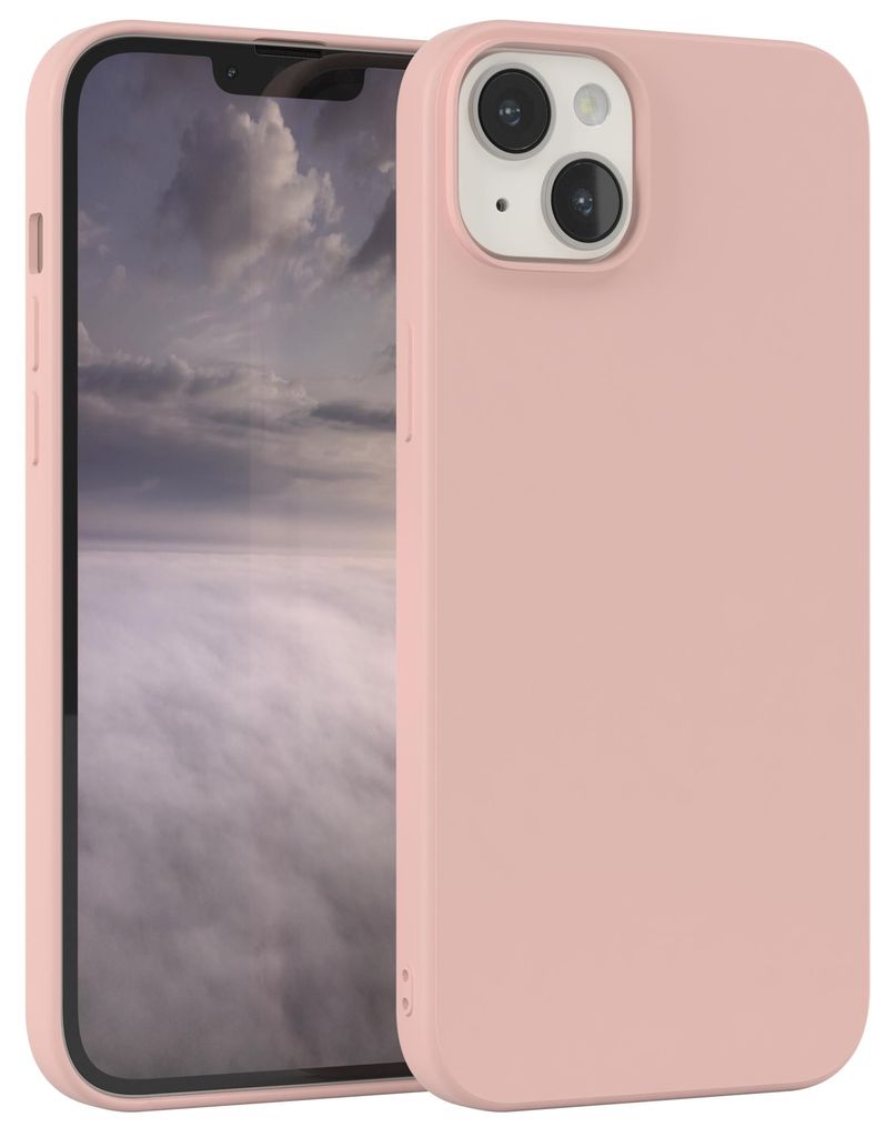 EAZY CASE - TPU Hülle für Apple iPhone 14 Plus, TPU Case stoßfeste Handyhülle, weiches Cover mit Kameraschutz, Silikonhülle in Rosa