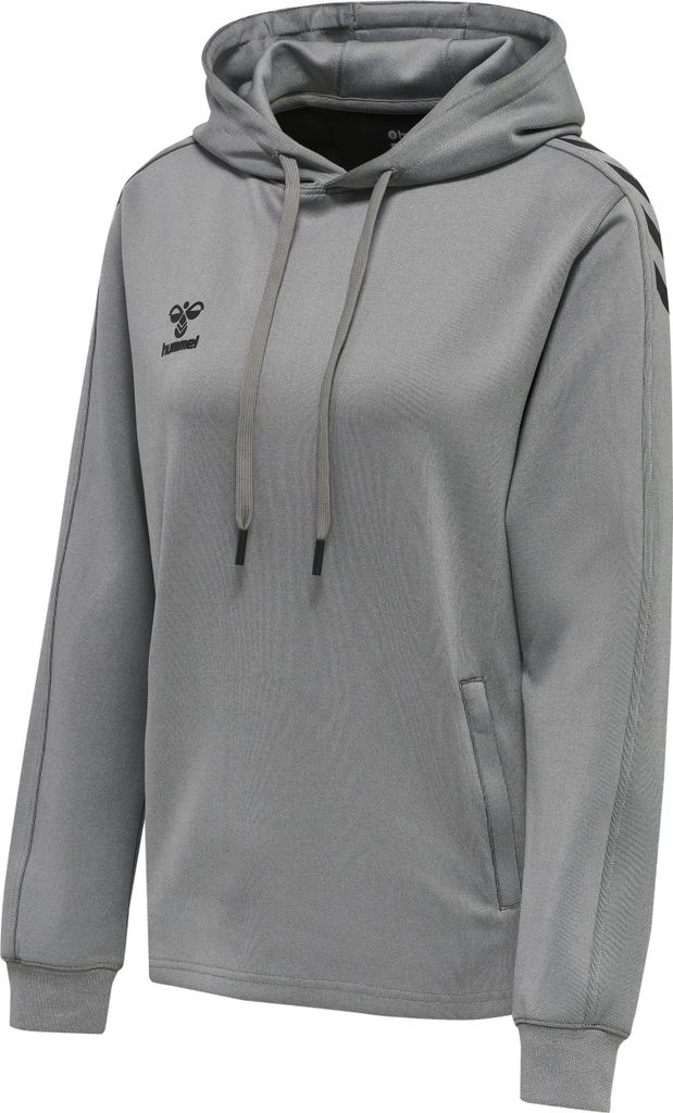 HUMMEL hmlCORE XK POLY SWEAT HOODIE WOMAN, GREY MELANGE, 2XL