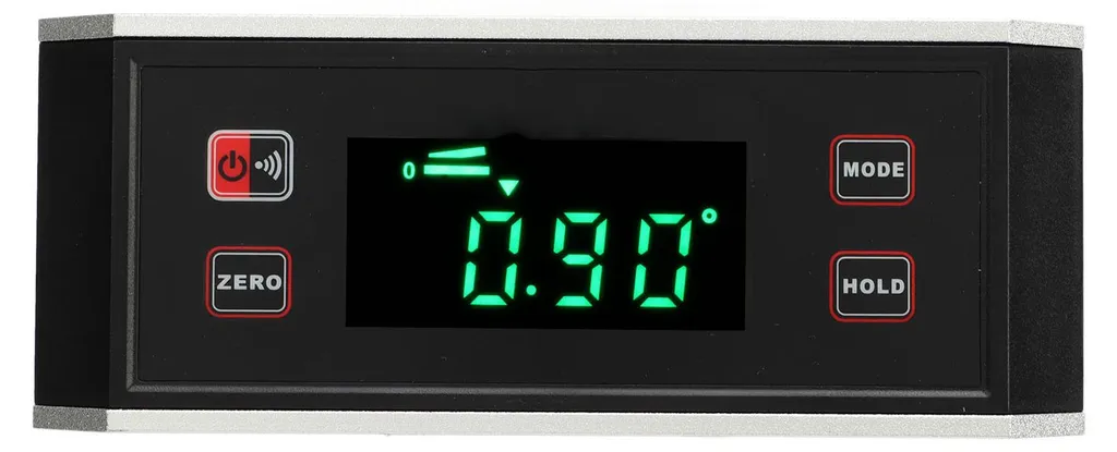Inclinomètre à écran rétroéclairé et base magnétique, Équerre LCD - 5