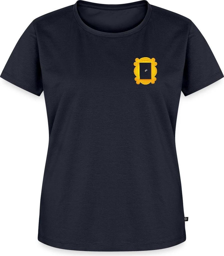 Spreadshirt Friends Lila Tür Bilderrahmen Frauen Premium T-Shirt, 4XL, Navy
