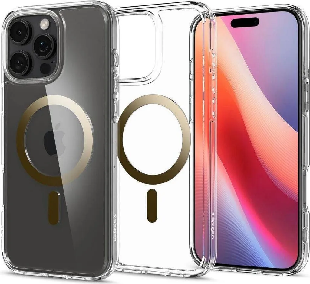 Custodia iPhone 16 Pro Max MagSafe Spigen Ultra Hybrid Oro | Offerta