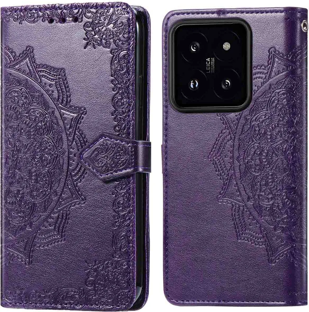 Custodia a libro imoshion Mandala Xiaomi 14T Pro - Viola