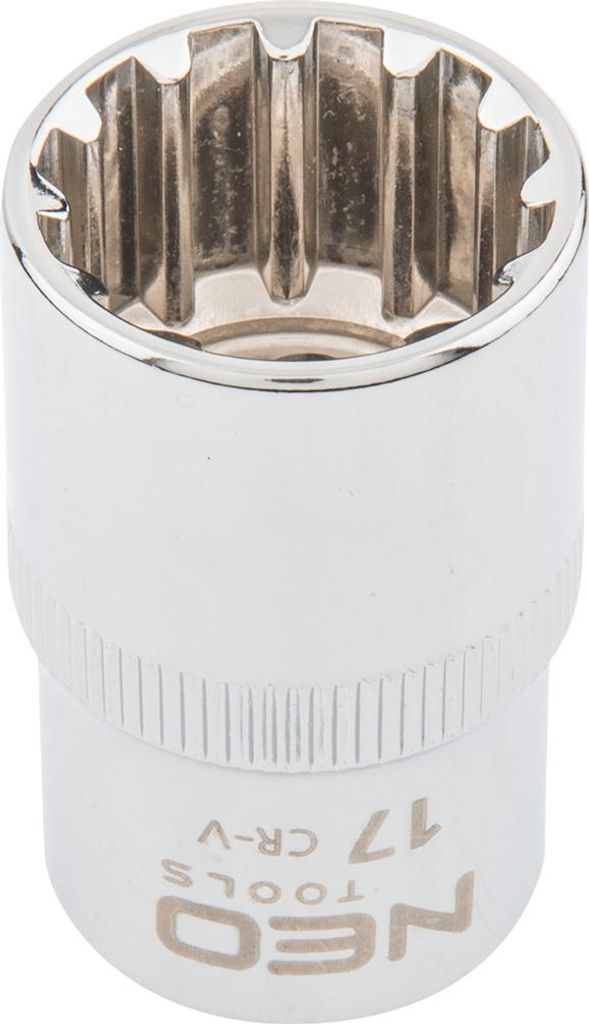 Vielzahn-Steckschlüsseleinsatz 1/2", 17 mm