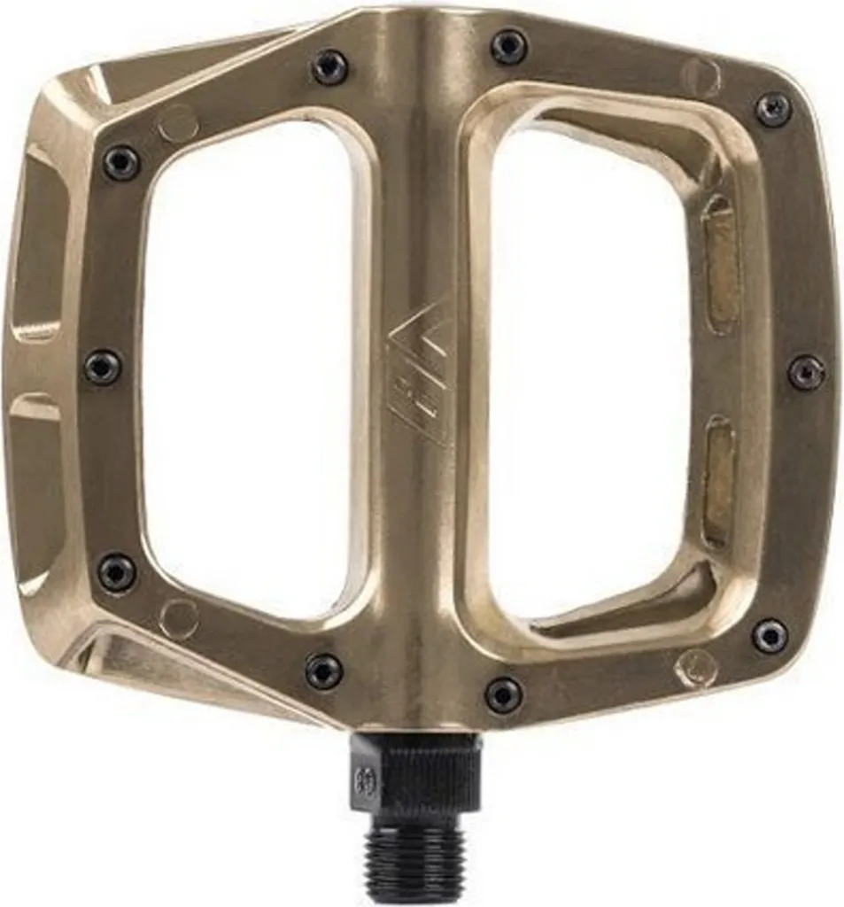 Pédales plates DMR V8 à picots interchangeables or Fools Gold pour VTT - 2