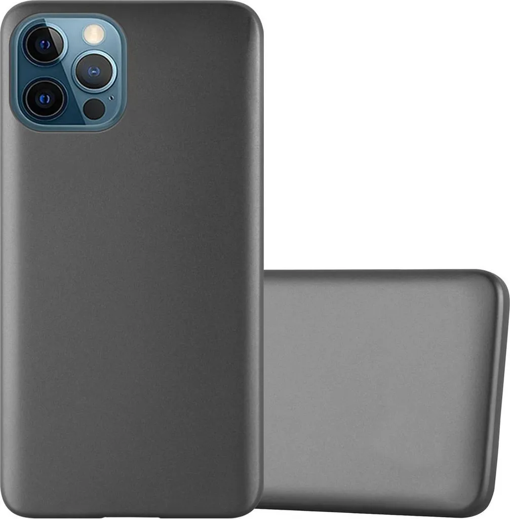 Cadorabo custodia protettiva per Apple iPhone 12 / 12 PRO in grigio Custodia per cellulare Custodia in silicone TPU Custodia Cover