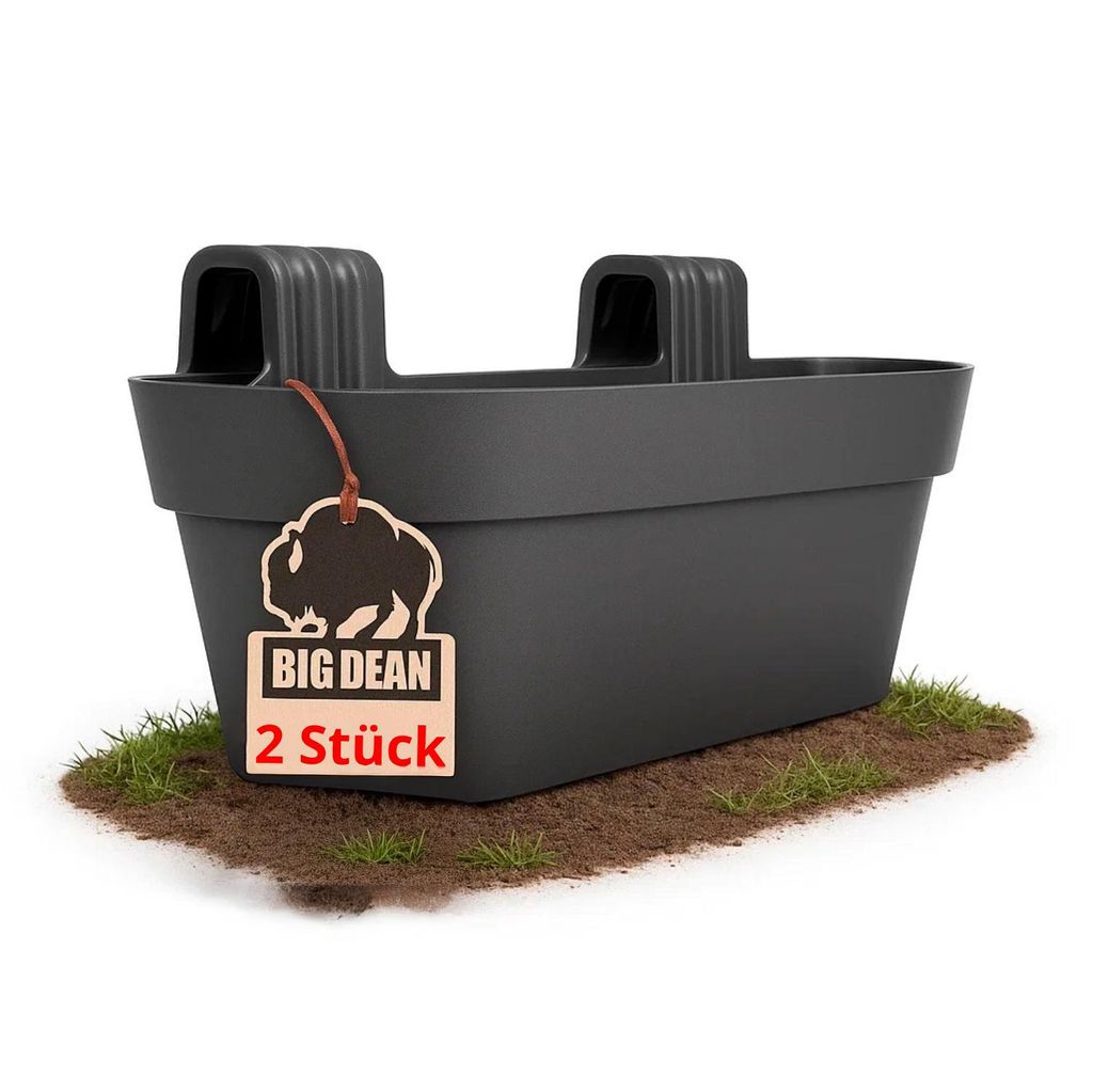 BigDean 2x Blumenkasten Balkongeländer 50cm Blumenkästen Produktbild 