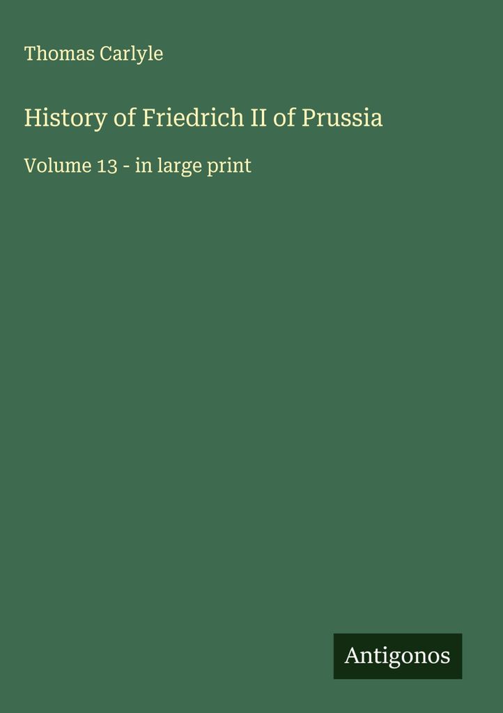 Geschichte von Friedrich II. von Preußen