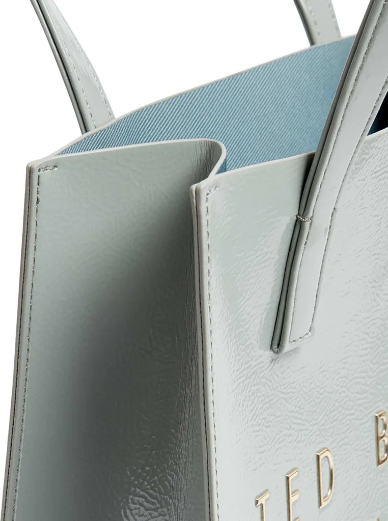 Ted Baker Crinion Crinkle Small Icon Bag - Sac à main Gris Vert Clair