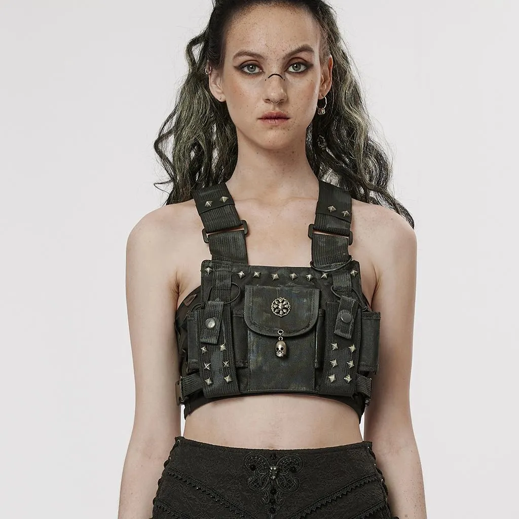 Sacoche pectorale Survivor Punk Rave idéale pour festivals et sorties