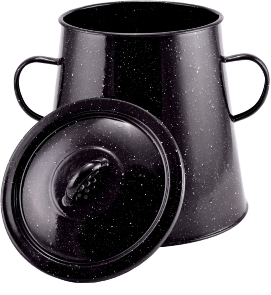 Hrniec na masť so smaltovaným povrchom 5l 17cm čierna 54207 Obrázok produktu 
