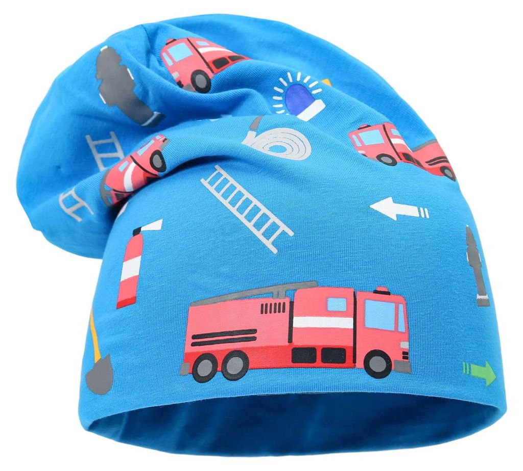Leoberg Kinder Beanie Mütze Mädchen Jungen - Uni Kinderbeanie in 103123-Blau-11