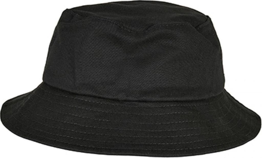 FLEXFIT 5003KH | KidsŽ Flexfit Baumwolle Twill Bucket Hat knautschbare Form - Farbe: Black - Größe: One Size