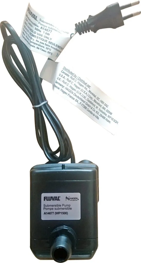 Pompe de rechange pour aquarium Fluval SPEC et FLEX - Installation rapide