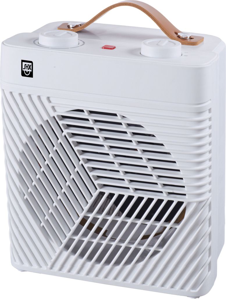 SHX SHXHL20ST Heizlüfter mit Thermostat 2000 Watt, 3 Stufen: Lüfter+2 Heizstufen